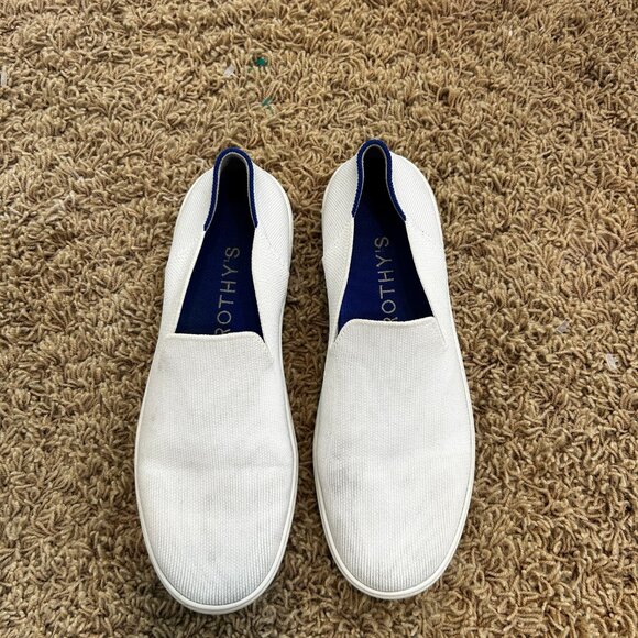 ROTHY'S The Original Slip On Sneaker in Bright White Women's Size 9 - Picture 3 of 8